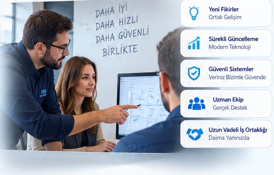 ERS Software müşteri ile teknoloji geliştirme çalışması